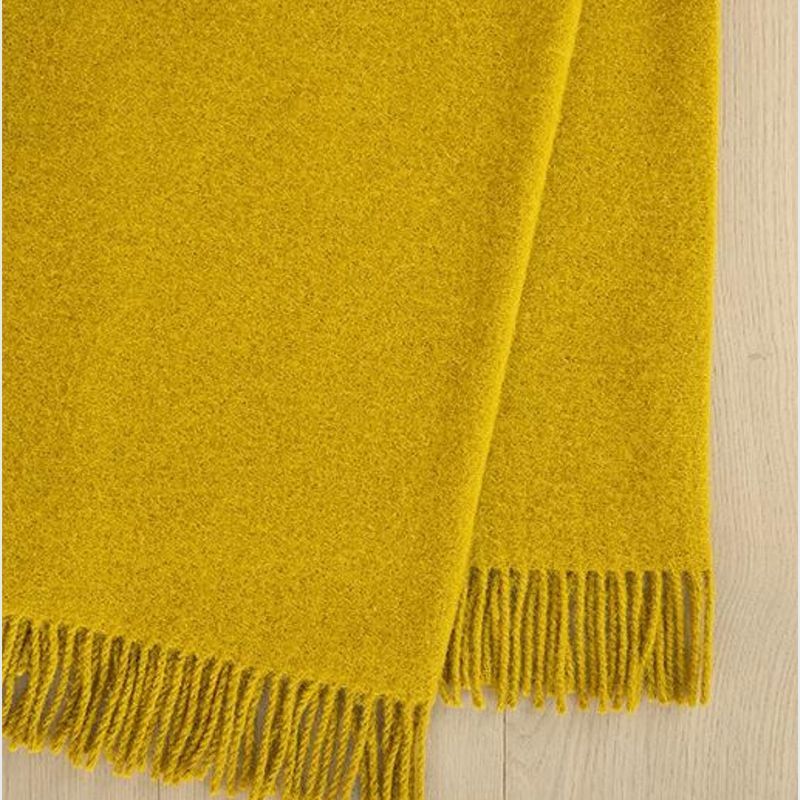 Weave Home Nevis Throw - Chartreuse | NZ Lambswool